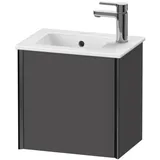 Duravit XViu Waschtisch-Unterschrank XV4024LB249 41x29x40cm, wandhängend, schwarz matt, Anschlag links, graphit matt