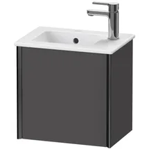 Duravit XViu Waschtisch-Unterschrank XV4024LB249 41x29x40cm, wandhängend, schwarz matt, Anschlag links, graphit matt