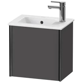 Duravit XViu Waschtisch-Unterschrank XV4024LB249 41x29x40cm, wandhängend, schwarz matt, Anschlag links, graphit matt