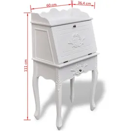 vidaXL Sekretär aus Holz im französischen Landhaus-Stil