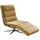 KAWOLA Relaxliege ALINA Cord 360° drehbar 80 x 100 x 200 cm Gelb mit Kissen