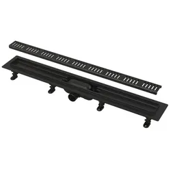 Alca Duschrinne APZ10BLACK SIMPLE Schwarz Matt Kunststoff APZ10BLACK-950M