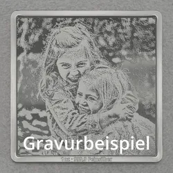 Silberbarren 1oz Ihre Wunsch-Fotogravur quadr