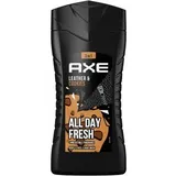 Axe Duschgel Leather & Cookies für Männer, pH-hautneutral, Flasche, 250ml