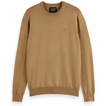 Scotch & Soda Herren Strickpullover mit Logo-Stitching Modell Core, Viskose Pullover