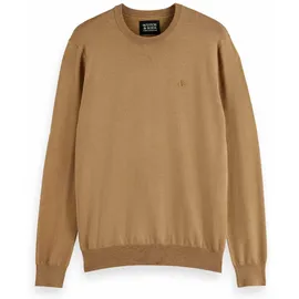 Scotch & Soda Herren Strickpullover mit Logo-Stitching Modell Core, Viskose Pullover