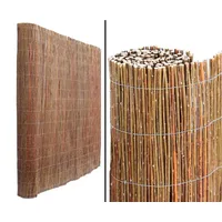 bambus-discount.com Sichtschutz Weidenmatte Chiemsee 200 x 300cm naturbelassen - Rollzaun Sichtschutzmatte aus Weidenruten 2m x 3m
