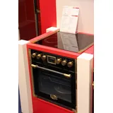 Kaiser Küchengeräte Induktions Herd-Set Art Deco EHC 6776 I AD Retro Herdset Backofen mit Induktionskochfeld, mit 1-fach-Teleskopauszug, Katalytische, Herd Set Induktion, Retro Backofen mit Induktion,Air-Fry schwarz