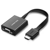 UGREEN Hdmi-zu-vga-micro-usb-aux-audio-3,5-mm-miniklinken-adapter, schwarz