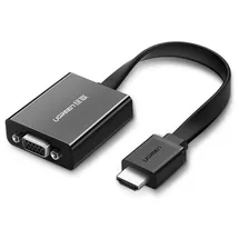 UGREEN Hdmi-zu-vga-micro-usb-aux-audio-3,5-mm-miniklinken-adapter, schwarz
