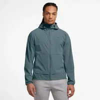 Trainingsjacke NIKE "M NK RPL UNLIMITED JKT", Herren, Gr. S, blau (mineral slate, schwarz, mineral slate), Obermaterial: 85% Polyester, 15% Elasthan, normal, Jacken Trainingsjacke, wasserabweisende Beschichtung, superdehnbares Material, atmungsaktiv