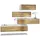 Vladon Wohnwand, Eiche, Holzwerkstoff, 210x170x37 cm, Wohnzimmer, Wohnwände, Wohnwand-Sets