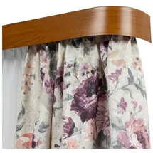 SN DECO GROUP Vorhangschiene SH3, 3-läufig, Fixmaß, mit Bohren, verschraubt, Kunststoff, Set 3-läufig,inkl. Rundbögen, Blende 5 cm, vorgebohrt, Innenlauf weiß 540 cm x 8,7 cm