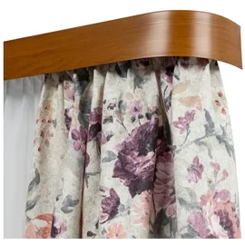 SN DECO GROUP Vorhangschiene SH3, 3-läufig, Fixmaß, mit Bohren, verschraubt, Kunststoff, Set 3-läufig,inkl. Rundbögen, Blende 5 cm, vorgebohrt, Innenlauf weiß 540 cm x 8,7 cm