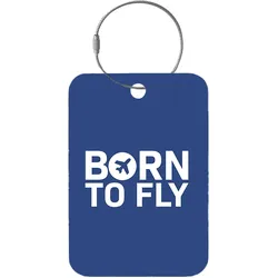 Tag-It Gepäckanhänger 9 cm - Born To Fly - Blau