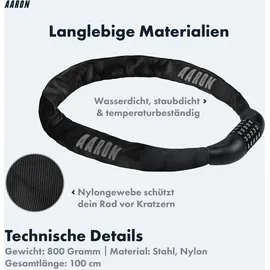 Aaron Lock One Schwarz Kettenschloss