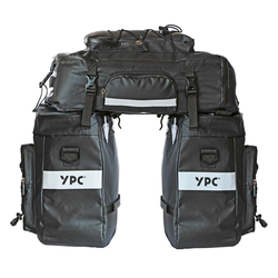 YPC Gepäckträgertasche "Voyager" 3 in 1 Fahrradtasche für Gepäckträger XXL, 65L, wasserdicht,55x50x40cm, schwarz