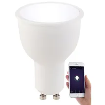 Luminea Home Control WLAN-LED-Lampe, Amazon Alexa & Google Assistant kompatibel, GU10, weiß