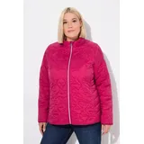 Ulla Popken Damen große Größen Übergrößen Plus Size HYPRAR Leichtstepp-Jacke, Kontrastfutter, wasserabweisend granatpink 46+ 840050530-46+ - 46-48
