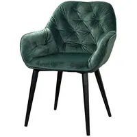 Phoenix Samt-Polsterstuhl ¦ grün ¦ Maße cm, B: 62