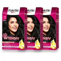 Poly Palette Intensiv Creme Haarfarbe 1-0/900 Schwarz – 3x115ml