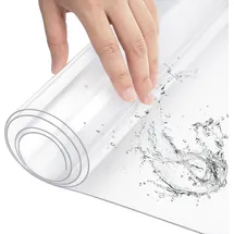 Woltu Tischdecke 1 mm PVC 80 x 120 cm Transparent