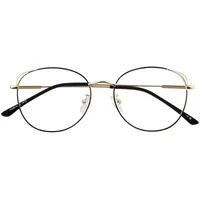 LINVO Damen Metallgestell Katzenauge Fake