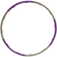 Yogistar Hula-Hoop-Reifen Hula-Reifen wave - violet/grey - steckbar (Standard, 1-tlg., Standard), Hula-Hoop-Reifen mit Welle für Massage-Effekte. grau|weiß