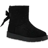 VAN HILL Damen Winter Boots Stiefeletten Bequeme Schuhe 216559 Schwarz, 39 - 39
