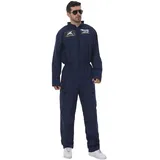 MUWO Raumfahrt Kostüm für Erwachsene MIESEPETER – Pilot Kampfjet und Astronaut – 100% Polyester, reguläre Passform, für Karneval und Volksfeste (Pilot Navy, S/M)