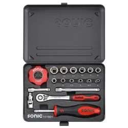 SONIC Werkzeugset 101801 Werkzeugsatz,Steckschlüsselsatz,Werkzeug Set,Werkzeug Kit