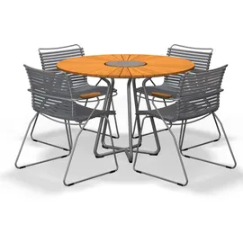 Houe Circle Ø 110 x 75 cm Aluminium/Bambus Natur