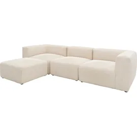 Raum.Id Ecksofa Gerrid L-Form« Cord-Bezug, Modulsofa, bestehend aus Eck- und Mittelelement + Hocker