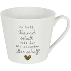 Krasilnikoff Happy Cup Tasse Freundschaft, Ø 10, Höhe 9 cm