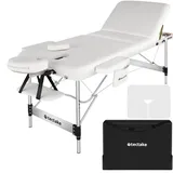 Tectake tectake® Massageliege, Breite 70 cm, Polsterung 5 cm, mit Aluminiumgestell, 212 x 103 x 90 cm