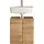 Saphir Waschbeckenunterschrank Quickset 318 60 x 53 x 33 cm Braun