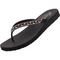 SKECHERS Meditation Lucky One Damen Zehentrenner Black EU 41 - 41