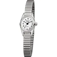 REGENT Edelstahl Damen Uhr F-262 Quarzuhr Armband silber D2URF262