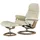 Stressless Relaxsessel Sunrise Leder 92 x 105 x 80 cm creme mit Hocker