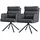 ML-Design Esszimmerstühle drehbar 2er Set Anthrazit, Rückenlehne, Auto-Position,