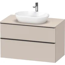 Duravit Waschtischunterschrank 2 Auszüge 100 x 64,4 x 55 cm Schwarz Matt