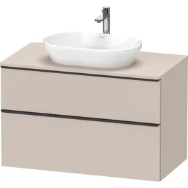 Duravit Waschtischunterschrank 2 Auszüge 100 x 64,4 x 55 cm Schwarz Matt