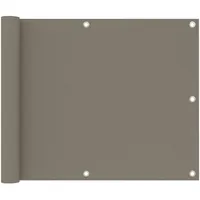 VidaXL Balkon-Sichtschutz Taupe 75x500 cm Oxford-Gewebe