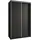 masseno Schwebetürenschrank Nisse 120 x 205 x 60 cm Schwarz