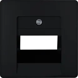 Kopp UAE Abdeckung Paris, Computer Anschlussdose 1-2 Anschlüsse, Weiß, Silber, Palisander & Schwarz
