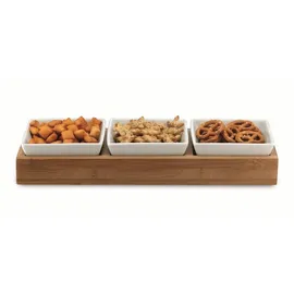 Weis 19083 Servierset, Holz, Weiß und Braun