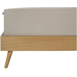 SCHIESSER Spannbettlaken Jessi Baumwolle 90 x 200 - 100 x 200 cm silberfarben
