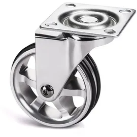 SO-Tech Möbelrolle Bobby Ø 75 mm Aluminiumrad ohne Bremse