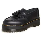 Dr. Martens Unisex Adrian Quad Moccasin, Black Smooth, 38 EU - 38 EU