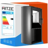 EEK A+ Hitze Kaminofen Cane S 6,5kW  Kessel Stahl Holzofen